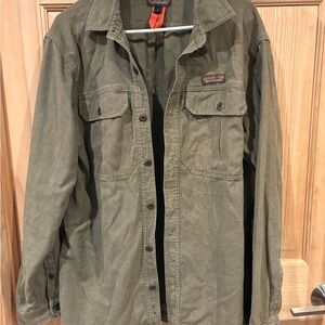 Patagonia Men's Olive Green ferriers work shirt
